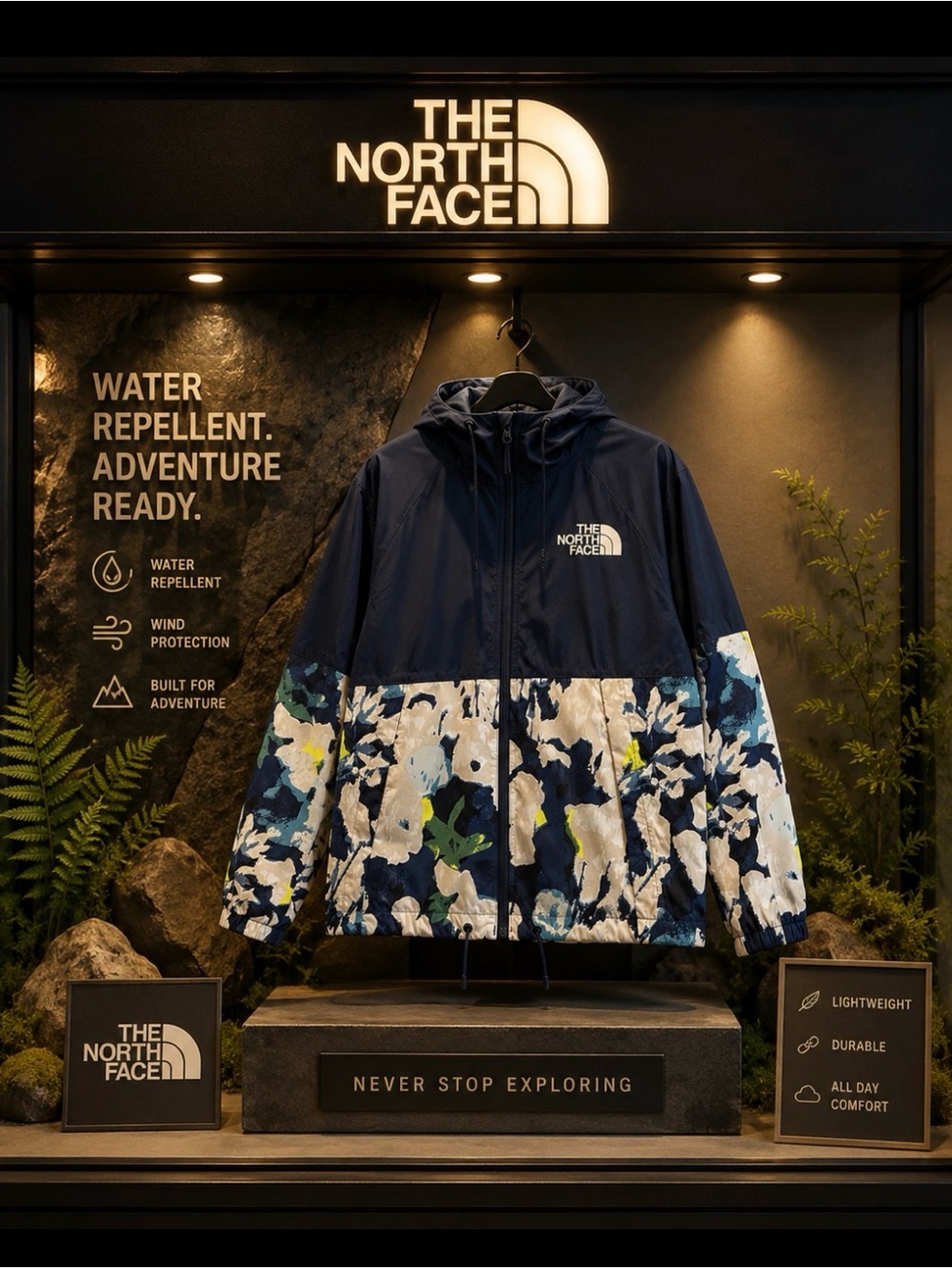 NWT The North Face Hooded Windbreaker